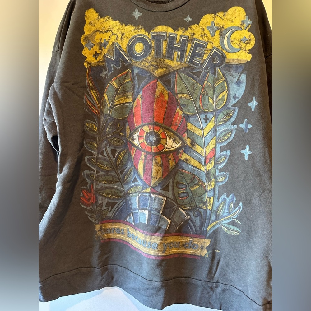 Mother Brand Graphic Women’s Sweater - Black - Picture 3 of 7